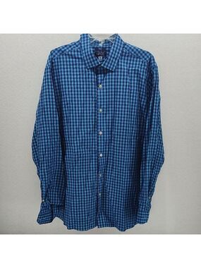 Newton Men's Blue Plaid Button Down Shirt